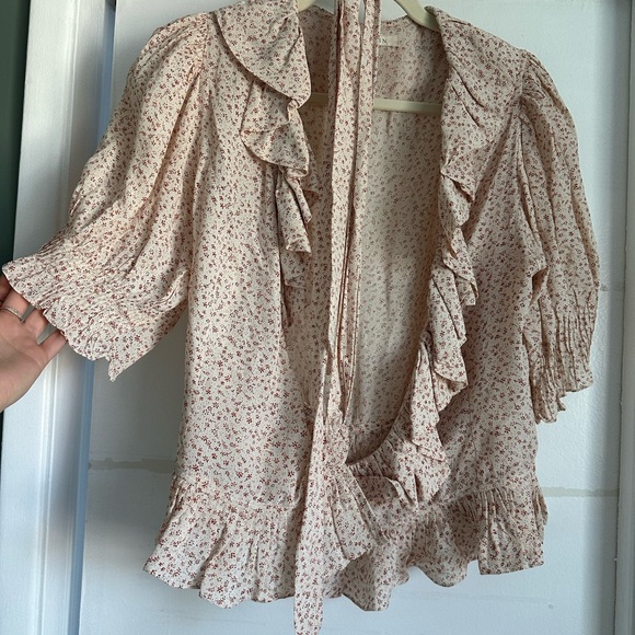 Doen Tops - Dôen Ruffle Blouse - Cream